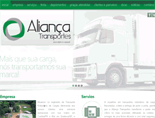 Tablet Screenshot of aliancatransportes.com